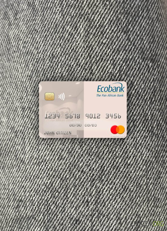 Ghana Ecobank Ghana mastercard photolook recto